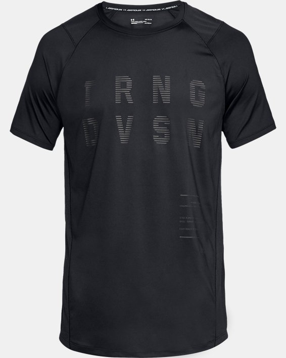 Men's UA MK-1 TRNG DVSN Graphic T-Shirt in Black image number 3